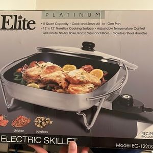 Elite platinum 12” electric skillet